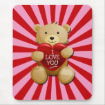 RETRO LOVE BEAR MOUSEPAD