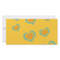 Retro Love Hearts for Valentines Day Photo Greeting Card