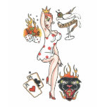 Retro 'Man's Ruin' Tattoo Tee t-shirts