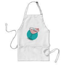 retro margarita design apron