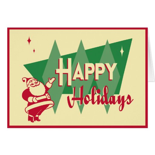 Retro MCM Christmas Card