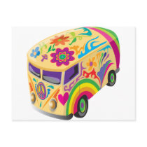 Retro Minvan Post Card