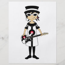 Retro Mod Girl with Guitar Flyer