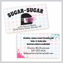 Retro mod stand mixer baking business cards pink business cards