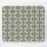 Retro modern square pattern mousepad