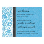 Retro Modern Thistle-Save The Date Card Postcards