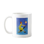 Retro Modern Witch Flies a Vaccum Cleaner mugs