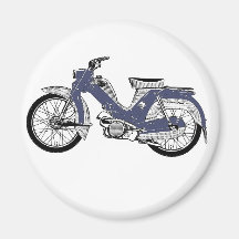 Retro moped Tunturi Refrigerator Magnets