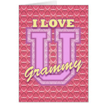 Retro Mother's Day: I Love You Grammy Card