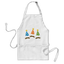 Retro Moustache Party Aprons