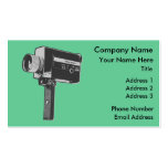 Retro Movie Camera Business Card