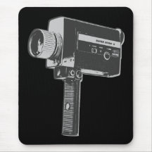 Retro Movie Camera Mousepad