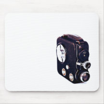 Retro movie camera mousepads