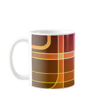 Retro mug with vibrant colours