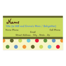 Retro Mummy Business Card