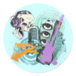 RETRO MUSIC DESIGN STICKERS