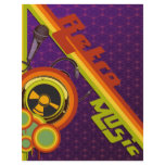 retro music funky vector art flyers