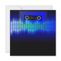 Retro Music Custom Invitations