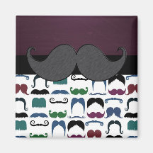 Retro Mustache Moustache Magnet