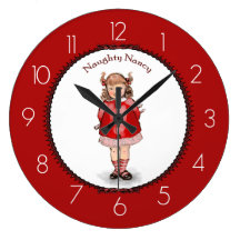 Retro Naughty Nancy Clock