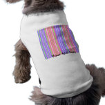 Retro neon green pink mauve violet stripes pet clothing