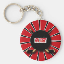 RETRO NEW JERSEY HOCKEY KEY CHAINS