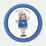 Retro Nice Nancy Refrigerator Magnet