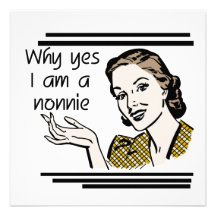 Retro Nonnie T-shirts and GIfts Personalized Announcements