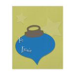 Retro Olive Ornament Christmas flyers