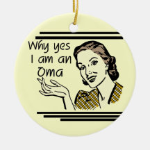 Retro Oma Tshirts and Gifts Christmas Tree Ornament