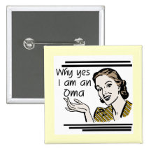 Retro Oma Tshirts and Gifts Pinback Buttons