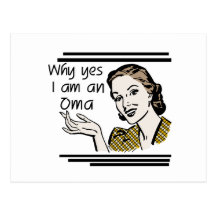 Retro Oma Tshirts and Gifts Postcards