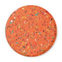 Retro Orange Confetti Speckled magnets