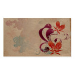 Retro orchids Profile Card business cards