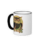 retro owl design, retro owl design mugs