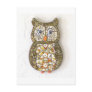 retro owl postcard