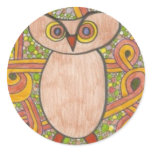 Retro Owl stickers