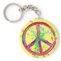 RETRO PAINT SPLATTER PEACE SIGN