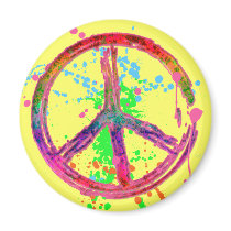 RETRO PAINT SPLATTER PEACE SIGN