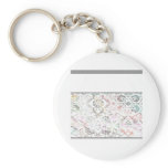 retro paisley keychains