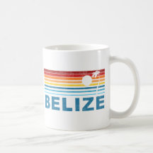 Retro Palm Tree Belise Mugs