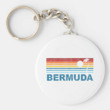 Retro Palm Tree Bermuda Key Chain
