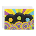 Retro Party Background invitations