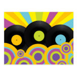 Retro Party Background Post Card