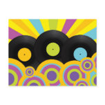 Retro Party Background Post Card