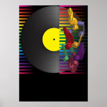 Retro Party Background Posters