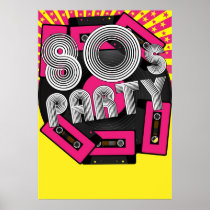 Retro Party Background Posters