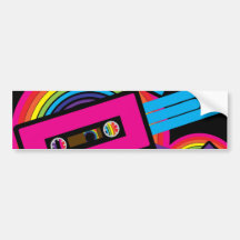 Retro Party Design Bumper Stickers