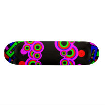 Retro Party Design Skateboard Deck