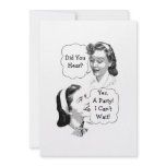 Retro Party invitations